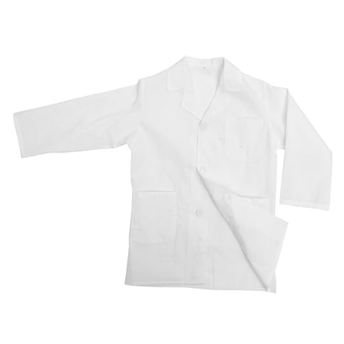 Yardwe Experimentelle Kleidung Kinderkleidung Laborkittel Laborkittel Scrubs Arzt Wissenschaftler Kostüm Wissenschaftler Kostüm Laborkittel Kostüm Für Polyester Baumwolle Weiß von Yardwe