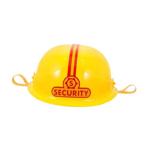Yardwe Feuerwehrhelm Leichter Robuster Schutzhelm für Party Cosplay Feuerwehrmann Kostüm Zubehör Bequem und Langlebig für Rollenspiele von Yardwe