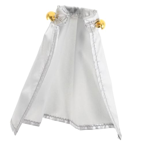 Yardwe Figur Umhang Wiederverwendbares Puppenkostüm Dekore für Puppenkleider Puppenmantel Kleidung für Figuren Mantelmodelle Puppen-Outfit Stoff Silver Yardwe Figur Umhang Wiederverwendbares Puppenkostüm Dekore für Puppenkleider Puppenmantel Kleidung für Figuren Mantelmodelle Puppen-Outfit Stoff Silver von Yardwe