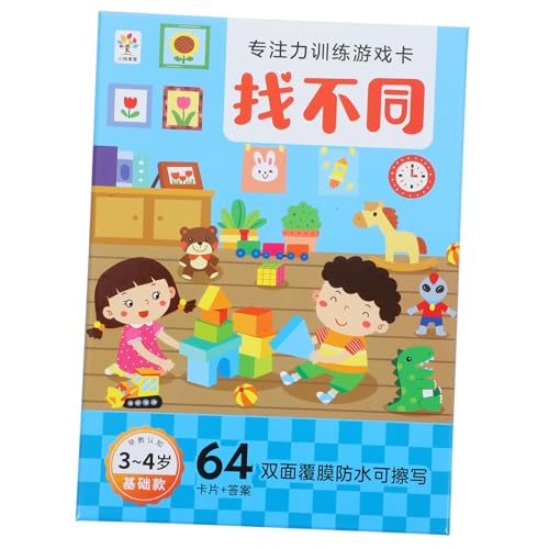 Yardwe Find Difference Karten Interaktives Lernspiel für Jahre Wiederverwendbare Aktivitätskarten zur Konzentrationsförderung und Kritischem Montessori Papercraft von Yardwe