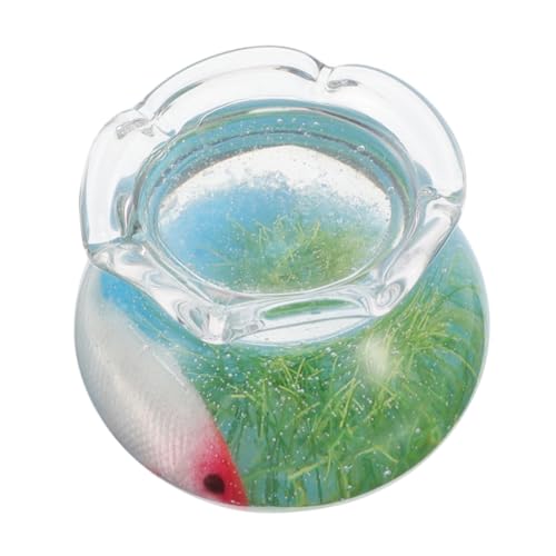 Yardwe Fischschalen und Figuren für Dollhouse Realistischer Mini Fisch Tank mit Koi und Wasserpflanzen DIY Aquarium für Kreative Yardwe Fischschalen und Figuren für Dollhouse Realistischer Mini Fisch Tank mit Koi und Wasserpflanzen DIY Aquarium für Kreative von Yardwe