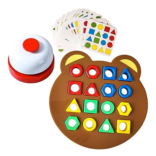 Yardwe Formen Puzzlespiel für Bunte Farberkennung Pädagogisches Lernspielzeug für Kleinkinder Fördert Feinmotorik und Logisches Spieler für Eltern Junge Mädchen Interaktion Yardwe Formen Puzzlespiel für Bunte Farberkennung Pädagogisches Lernspielzeug für Kleinkinder Fördert Feinmotorik und Logisches Spieler für Eltern Junge Mädchen Interaktion von Yardwe