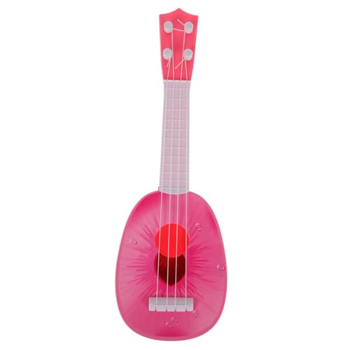 Yardwe Fruchtgitarre Kindergitarre Frucht Ukulele Frucht Ukulele Babygitarre Ukulele Frucht Ukulele Frucht Musikspielzeug Gitarre Kleinkind Ukulele Kunststoff Rosa von Yardwe