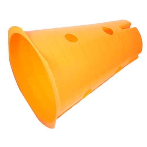 Yardwe Fußball-Trainingsausrüstung Fußball-Drill-Ausrüstung Sport groß Fußball-Trainingskegel Zapfen Kind Trainings geräte Training geräte stapelbare Rollschuh-Marker Orange von Yardwe