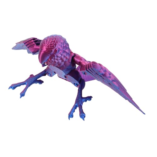 Yardwe Gedruckte Papagei Figurine mit Beweglichen Flügeln Realistisches Vogel für Dekorative Tier Statue für Schreibtisch und Raumgestaltung von Yardwe