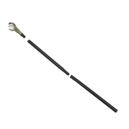 Yardwe Gehstock Requisite Für Halloween Cosplay Partys Halloween Gehstock Halloween Ornament Halloween Zauberstab Halloween Deko Stock Deko Stock Requisite Goldener Kunststoff von Yardwe