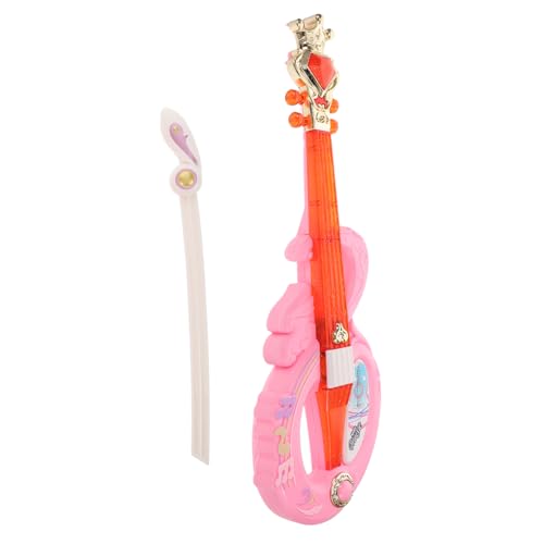 Yardwe Geigen Frühausbildung Geigeninstrument Musikspielzeug Geige Für Anfänger Kinderspielzeug Geigensimulation Geige Musikspielzeug Schülergeige Musikinstrumente Für Rosa von Yardwe