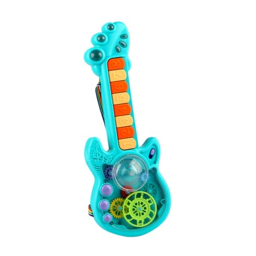 Yardwe Gitarre Musikinstrument mit Licht und Verstellbare für Kleinkinder für Musikinteresse und Rhythmische Fähigkeiten für zu Geburtstagen und Feiertagen Zufällige Farbe von Yardwe