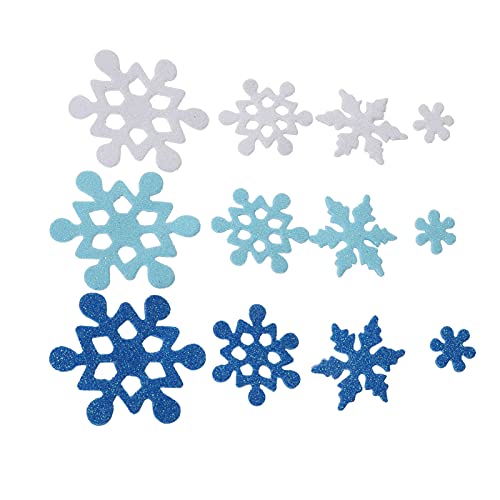 Yardwe Glitzernde Schneeflocken Aufkleber für Fenster Selbstklebende Weihnachtsdeko für Winterpartys und DIY Bastelprojekte für Glatte Oberflächen Yardwe Glitzernde Schneeflocken Aufkleber für Fenster Selbstklebende Weihnachtsdeko für Winterpartys und DIY Bastelprojekte für Glatte Oberflächen von Yardwe