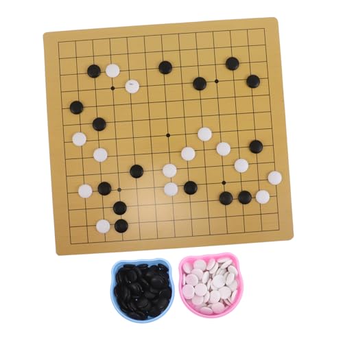 Yardwe Go Spielset mit Bären Thema Doppel Seitiges Cartoon Brettspiel für Anfänger Lernspielzeug Fähigkeiten Tragbares und Go Set für Zuhause und Reisen von Yardwe