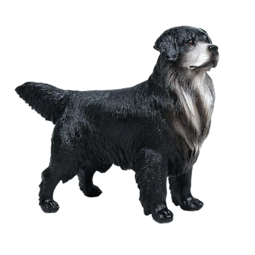 Yardwe Golden Retriever-Ornament Fotografie-Requisiten Pädagogisches Tiermodell Für Nachgemachte Hundepuppe Schmücken Golden Retriever-Figuren Hundefiguren Plastik Black von Yardwe