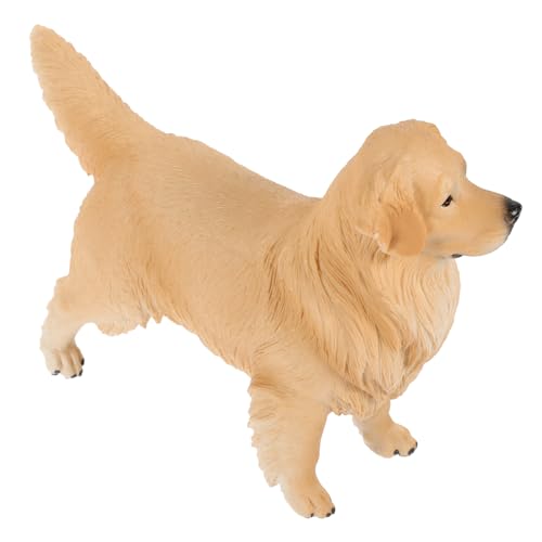 Yardwe Golden Retriever-Ornament Kleinkind Tiere Für Hund Realistisches Modell Dekoratives Tiermodell Tierförmige Modellverzierung Für Beige Plastik von Yardwe
