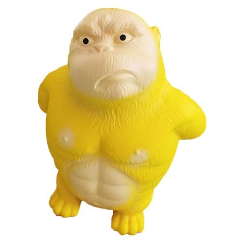 Yardwe Gorilla Quetschspielzeug Lustiges Stressabbau für Erwachsene Fidget Toy für Sensorisches Training und Partydekoration und Unterhaltsam von Yardwe