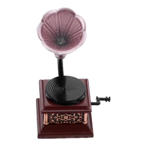 Yardwe Grammophon-Modell Puppenhaus-Phonographenmodell Miniatur-Phonograph Miniatur-Puppenhauszubehör Plattenspieler-Ornament Vintage -Phonographenmodell Retro-Mini-Grammophon Plastik Yardwe Grammophon-Modell Puppenhaus-Phonographenmodell Miniatur-Phonograph Miniatur-Puppenhauszubehör Plattenspieler-Ornament Vintage -Phonographenmodell Retro-Mini-Grammophon Plastik von Yardwe