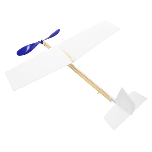 Yardwe Gummibandbetriebenes DIY Styroporflugzeug Bausatz für Erwachsene Malen Basteln Freien Einfach zu Montieren Authentisches Flugerlebnis ohne Batterien Erforderlich von Yardwe