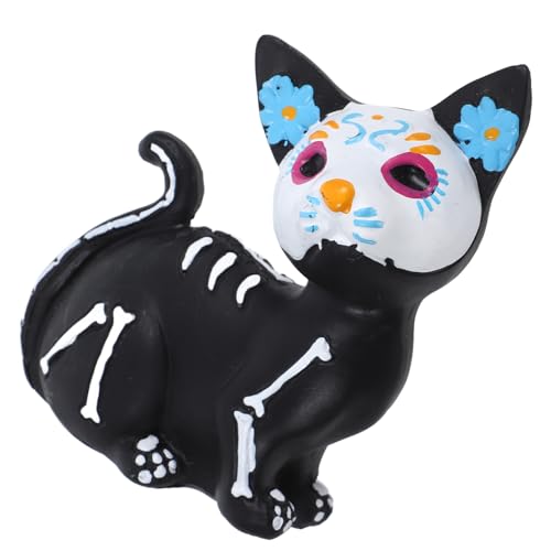 Yardwe Halloween Cartoon Cat Figurine Süße Harz Tierfigur für Halloween Dekoration und Außeneinsatz Vielseitige Tischdekoration für Partys und Fotorequisiten Yardwe Halloween Cartoon Cat Figurine Süße Harz Tierfigur für Halloween Dekoration und Außeneinsatz Vielseitige Tischdekoration für Partys und Fotorequisiten von Yardwe