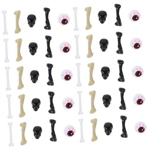 Yardwe Halloween Deko mit Realistischen Hohlen Kunststoff-Augen Blutige Adern Rote Knochen Schwarze Langlebig Vielseitig Leicht für Halloween Party und DIY-knochenornamente Yardwe Halloween Deko mit Realistischen Hohlen Kunststoff-Augen Blutige Adern Rote Knochen Schwarze Langlebig Vielseitig Leicht für Halloween Party und DIY-knochenornamente von Yardwe
