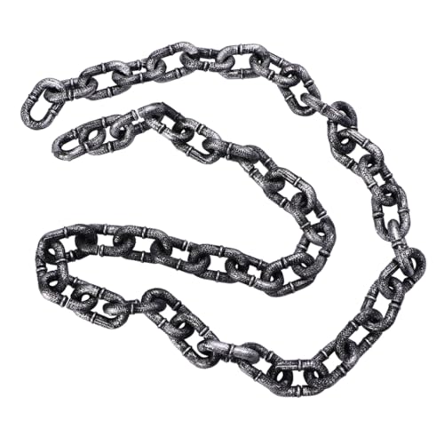 Yardwe Halloween Dekoration Kette aus Kunststoff Lange Fake Kette für Kostüme Cosplay und Partys Realistische Requisite für Halloween Yardwe Halloween Dekoration Kette aus Kunststoff Lange Fake Kette für Kostüme Cosplay und Partys Realistische Requisite für Halloween von Yardwe