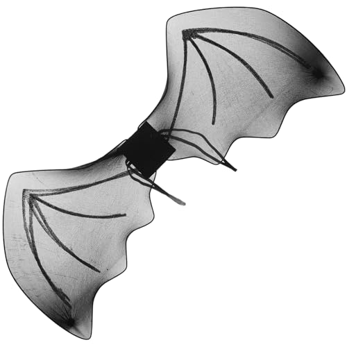 Yardwe Halloween Fledermausflügel Kostüm für Schwarzes Bat Wing Cosplay Zubehör mit Tragegurten Gruseliges Halloween Party Outfit Theater und Verkleidungsspiel Yardwe Halloween Fledermausflügel Kostüm für Schwarzes Bat Wing Cosplay Zubehör mit Tragegurten Gruseliges Halloween Party Outfit Theater und Verkleidungsspiel von Yardwe
