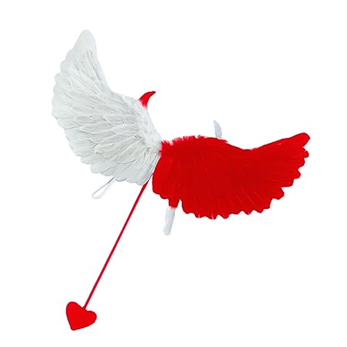 Yardwe Halloween Flügel Kostüm Requisiten Für Erwachsene Rote Und Weiße Federflügel Für Partys Maskeraden Und Bühnenaufführungen Yardwe Halloween Flügel Kostüm Requisiten Für Erwachsene Rote Und Weiße Federflügel Für Partys Maskeraden Und Bühnenaufführungen von Yardwe