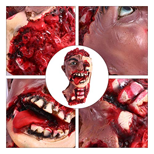 Yardwe Halloween Gruselige Kopfattrappe Realistisches Für Spukhaus Wiederverwendbar Leicht Und Tragbar Für Schaurige Halloween Und Kreative Dekoration von Yardwe