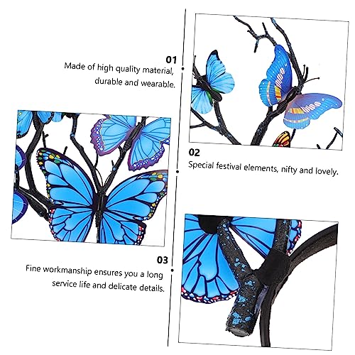 Yardwe Halloween Haarschmuck Schmetterling Haarreif Leichtes Geruchsfreies Material Einzigartiges Performance Kostüm für Frauen Cosplay und Party Langlebig und Gesundheitsfreundlich Yardwe Halloween Haarschmuck Schmetterling Haarreif Leichtes Geruchsfreies Material Einzigartiges Performance Kostüm für Frauen Cosplay und Party Langlebig und Gesundheitsfreundlich von Yardwe