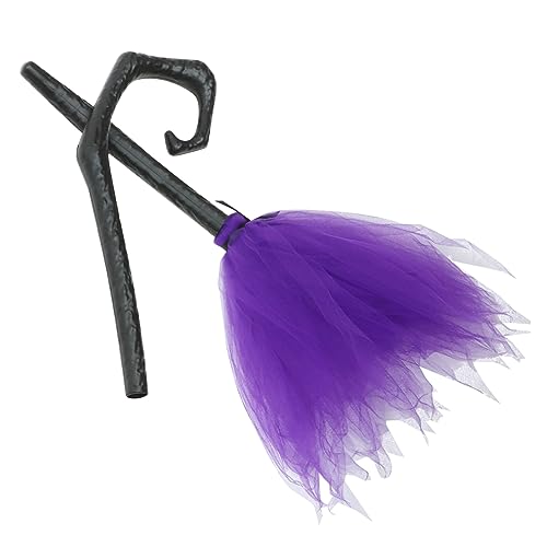 Yardwe Halloween Hexenbesen Deko Abnehmbar Leichtes Material Langlebig Wiederverwendbar Party und Kostümrequisite für Halloween Masquerade Cosplay von Yardwe