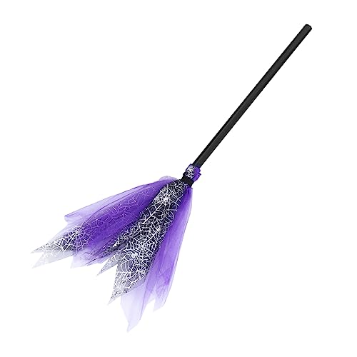Yardwe Halloween Hexenbesen Kinderbesen Leichtes Halloween Deko Prop für Mottoparty Kindergeburtstag und Cosplay von Yardwe