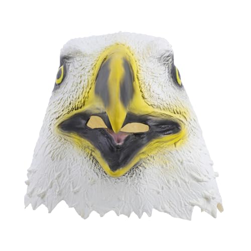 Yardwe Halloween Kostüm Maske Tierkopf Adler für Cosplay und Partys Einzigartige und Bequeme Kopfbedeckung für Halloween Feiern von Yardwe