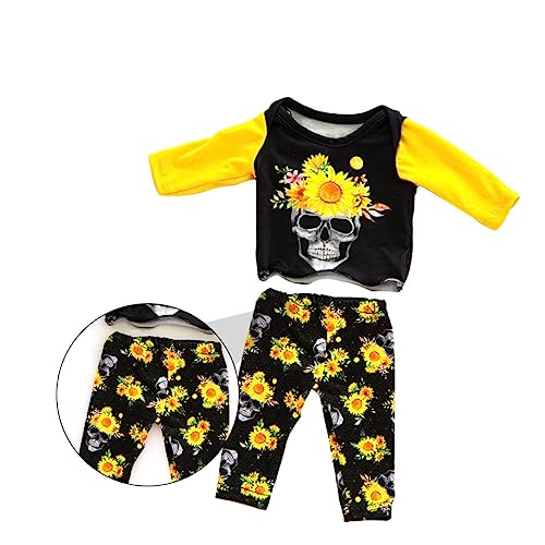 Yardwe Halloween Puppenkleidung Doll Kleidungsstücke mit Einzigartigem Komfortables Stoffmaterial Shirt und Hose für Amerikanische Puppen Kostüm Zubehör von Yardwe