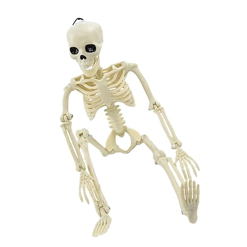 Yardwe Halloween Skelett Modell mit Beweglichem Kinn und Kopf Realistische Menschliche Knochen Figur Teilig für Partydekoration Gruselhöhle und Halloween Langlebig und Kreativ Yardwe Halloween Skelett Modell mit Beweglichem Kinn und Kopf Realistische Menschliche Knochen Figur Teilig für Partydekoration Gruselhöhle und Halloween Langlebig und Kreativ von Yardwe