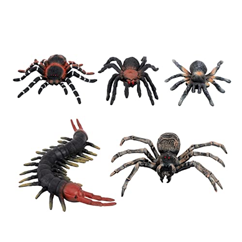 Yardwe Halloween Spinnen und Wurm Gruselige Realistische Insekten für Halloween Partys Streiche und Lernspielzeug für Dekoration und Spaß von Yardwe