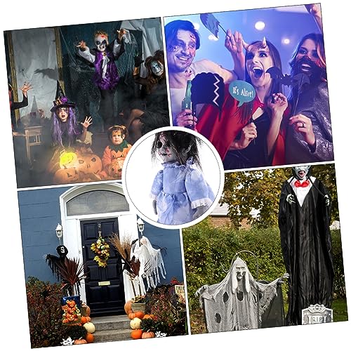 Yardwe Halloween Spukpuppe mit Sprachsteuerung Leuchtende Gruselige GEH Puppe Automatische Bewegung und Sound Halloween Dekoration für Party und Spukhaus Batteriefrei Langlebiges Material Yardwe Halloween Spukpuppe mit Sprachsteuerung Leuchtende Gruselige GEH Puppe Automatische Bewegung und Sound Halloween Dekoration für Party und Spukhaus Batteriefrei Langlebiges Material von Yardwe
