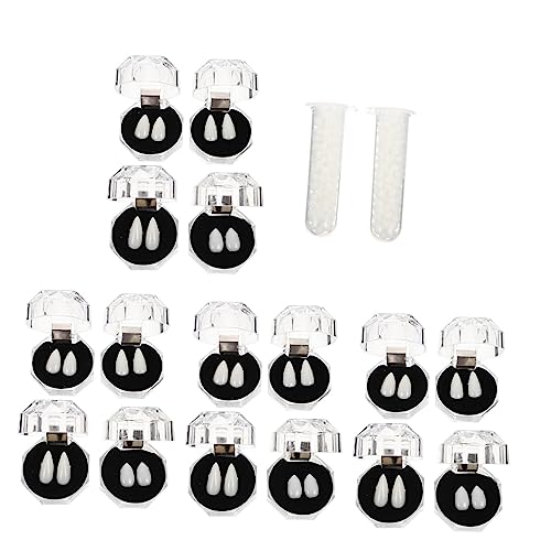 Yardwe Halloween Vampirzähne Set Falsche Zähne mit Kleber für Kostümparty Cosplay Requisiten Gruselige Halloween Accessoires Verschiedenen von Yardwe