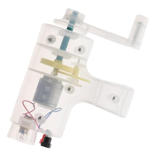 Yardwe Handkurbelgenerator Klein Kompakt Leicht für Physikalische Elektrizitäts experimente Handbetriebener Elektrischer Generator für Wissenschaft und Bildung von Yardwe
