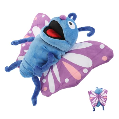 Yardwe Handpuppe Schmetterling Tierische Handpuppe Entzückende Schmetterlings-handpuppe Fingerpuppe Tierhandpuppenspielzeug Puppen Für Schmetterling Stofftier Stofftiere Plüsch von Yardwe