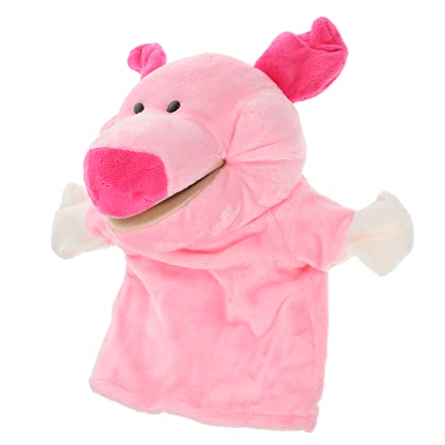 Yardwe Handpuppe Schwein Plüschtier Weiche Handpuppe für Rollenspiele Kreative Frühförderung Kuscheltier für Kleinkinder und Vorschulkinder von Yardwe