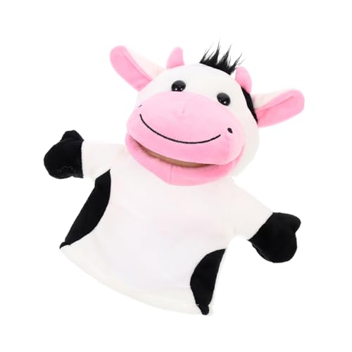 Yardwe Handpuppen Für Interaktive Tierhandpuppe Elefant Und Kuh Bewegliche Mundfunktion Für Rollenspiele Fördert Fantasie Und Kommunikation von Yardwe