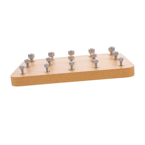 Yardwe Handrehabilitation Peg Board aus Holz Fingerübungen zur Verbesserung der Hand Auge Koordination und Reaktionszeit Trainingsgerät für Feinmotorik und Rehabilitation von Yardwe