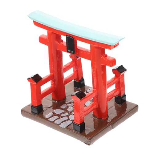 Yardwe Harz Torii Gate Japanische Torverzierung Für Puppenhaus Und Mikroszenen DIY Dekoration Für Japanische Und Layouts von Yardwe