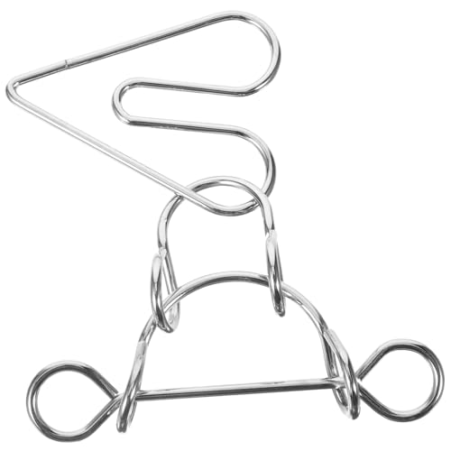 Yardwe Herz Puzzle Ring aus Metall Pädagogisches Einfaches und Sicheres Design für Erwachsene Langlebig und Nützlich für Kreative Lernspiele und Problemlösungen von Yardwe