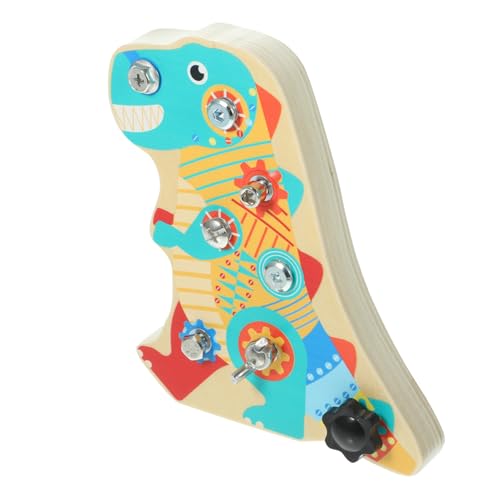 Yardwe Holz Dinosaurier Schraubspielzeug mit Schraubenzieher Montessori Motorikspielzeug für Kreatives Lernspielzeug zur Feinmotorik und Eltern Junge Mädchen Interaktion von Yardwe