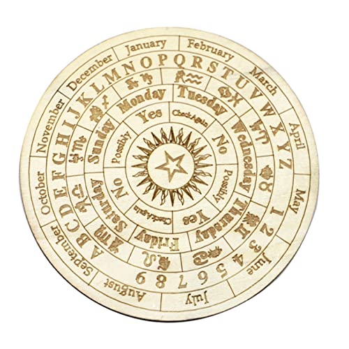 Yardwe Holz Divinationsbrett für Altar Zubehör für Partys und Tisch Wahrsagerei Langlebiges Metaphysik Board für Anfänger und Enthusiasten Dekorativ und Funktional Yardwe Holz Divinationsbrett für Altar Zubehör für Partys und Tisch Wahrsagerei Langlebiges Metaphysik Board für Anfänger und Enthusiasten Dekorativ und Funktional von Yardwe