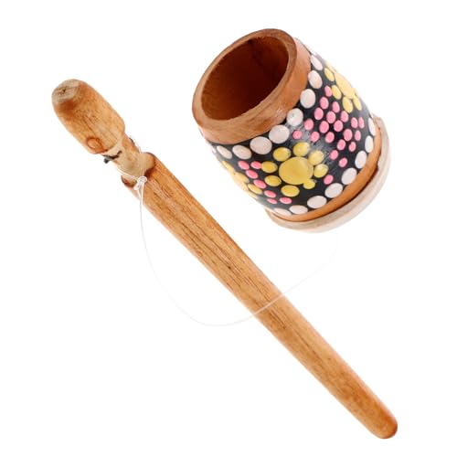 Yardwe Holz Frosch Guiro Handgefertigtes Musikspielzeug für Erwachsene und Vielseitig Einsetzbar als Dekoration und Interaktives Percussion Instrument Sicher und Tragbar von Yardwe