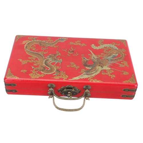Yardwe Holz Mahjong Box Vintage Speicherbox Für Mahjong Und Andere Gegenstände Multifunktionale Aufbewahrungslösung Für Zuhause Und Geschäfte Robustes Holzmaterial Yardwe Holz Mahjong Box Vintage Speicherbox Für Mahjong Und Andere Gegenstände Multifunktionale Aufbewahrungslösung Für Zuhause Und Geschäfte Robustes Holzmaterial von Yardwe