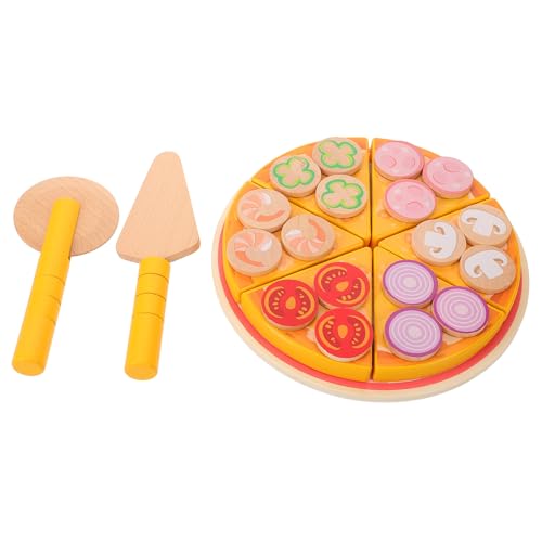 Yardwe Holz Pizza Spielzeugset Für Pädagogisches Rollenspielzeug Feinmotorik Sicheres Und Kreatives Für Jungen Und Jahren Geschenkidee Schöner Yardwe Holz Pizza Spielzeugset Für Pädagogisches Rollenspielzeug Feinmotorik Sicheres Und Kreatives Für Jungen Und Jahren Geschenkidee Schöner von Yardwe