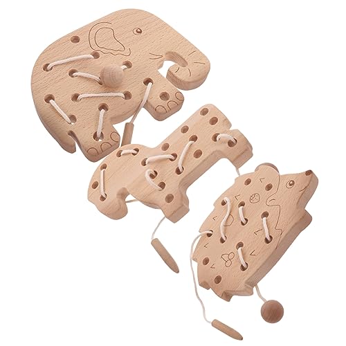 Yardwe Holz Puzzle Fädelspielzeug für Pädagogisches Lernspielzeug Feinmotorik Handliches Activity für Kleinkinder für Unterwegs und Kindergarten Yardwe Holz Puzzle Fädelspielzeug für Pädagogisches Lernspielzeug Feinmotorik Handliches Activity für Kleinkinder für Unterwegs und Kindergarten von Yardwe