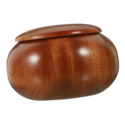 Yardwe Holz Schachspiel Aufbewahrungsbox Go Schachfiguren Behälter Kompakte Design für Spiele Leicht und Tragbar für Zuhause Schule und Spielräume von Yardwe