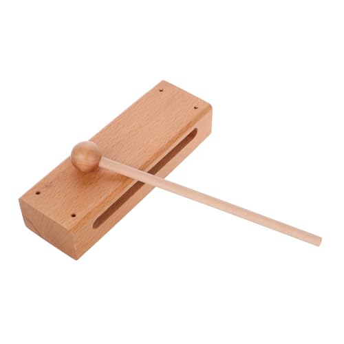 Yardwe Holz Schlaginstrument Mit Mallet Orff Instrument Für Musikunterricht Klangstab Rhythmus Block Für Anfänger von Yardwe