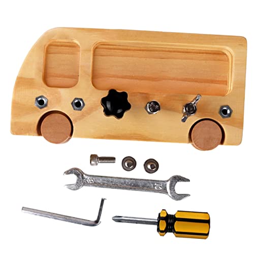 Yardwe Holz Schraubbrett Montessori Motorikspielzeug Lernspielzeug Feinmotorik Training Pädagogisches für Vorschule Yardwe Holz Schraubbrett Montessori Motorikspielzeug Lernspielzeug Feinmotorik Training Pädagogisches für Vorschule von Yardwe
